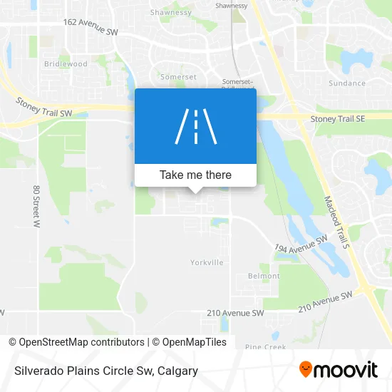 Silverado Plains Circle Sw map