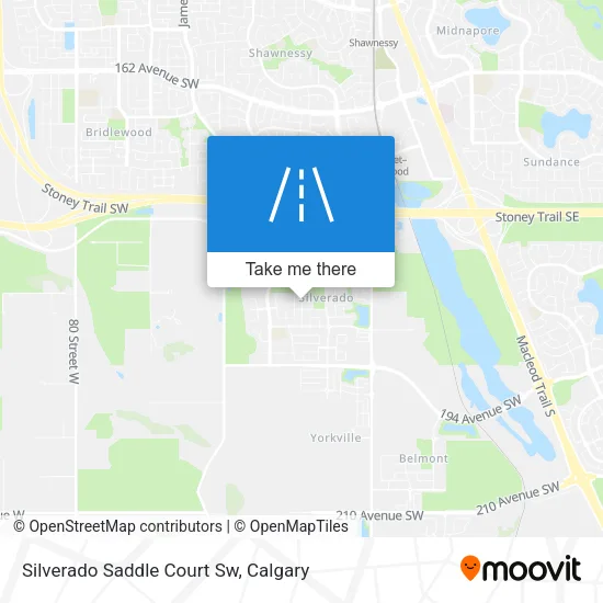 Silverado Saddle Court Sw map