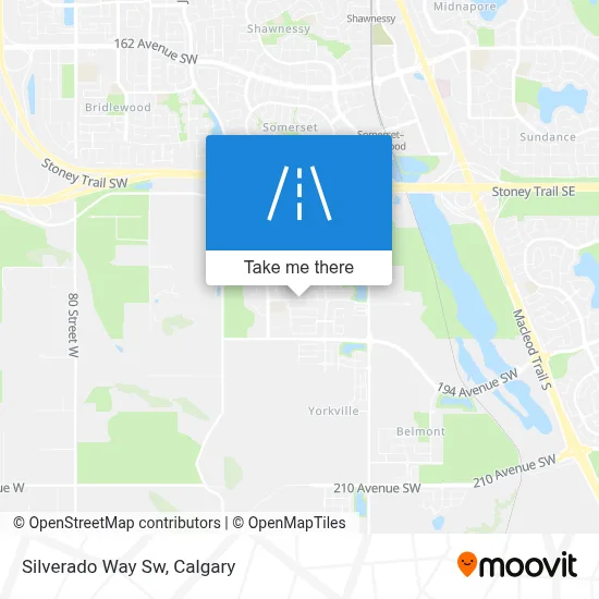 Silverado Way Sw map