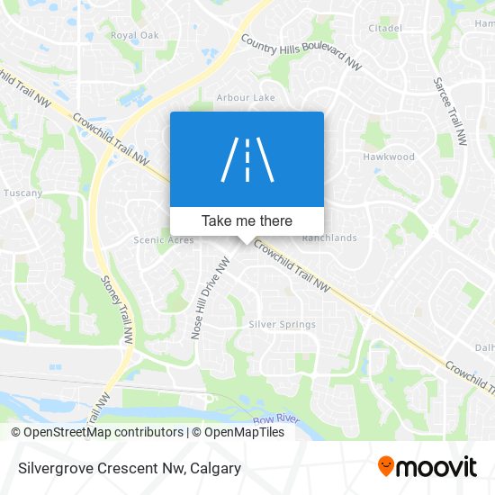 Silvergrove Crescent Nw map