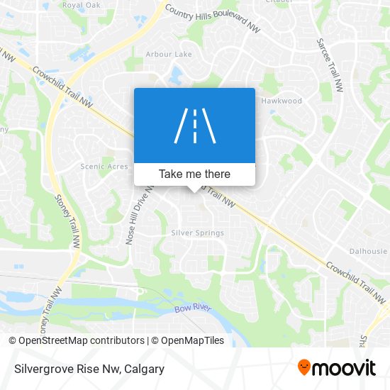 Silvergrove Rise Nw map