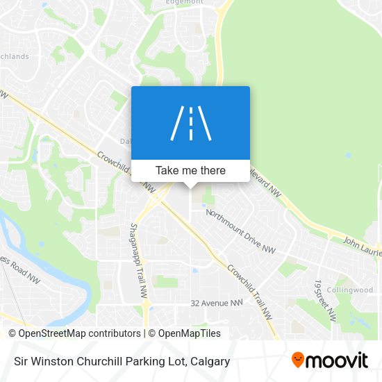 Sir Winston Churchill Parking Lot map