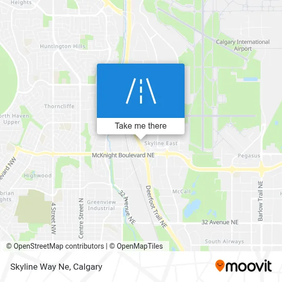 Skyline Way Ne map