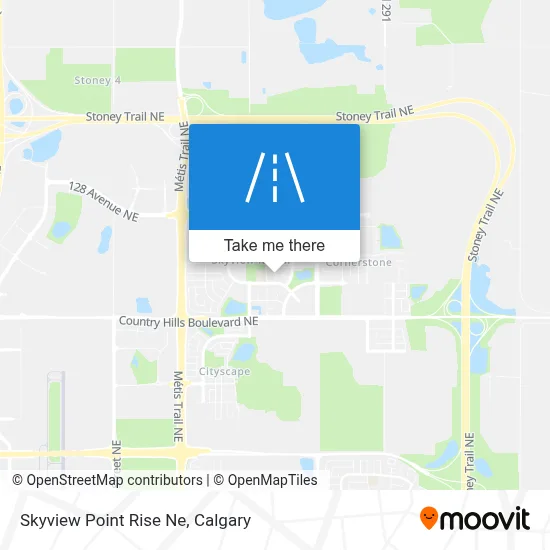 Skyview Point Rise Ne map