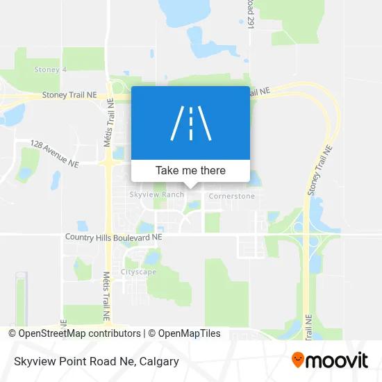 Skyview Point Road Ne map