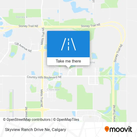 Skyview Ranch Drive Ne map
