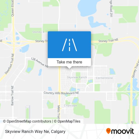 Skyview Ranch Way Ne map