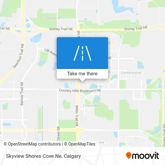 Skyview Shores Cove Ne map