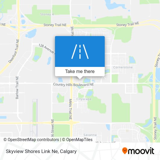 Skyview Shores Link Ne map