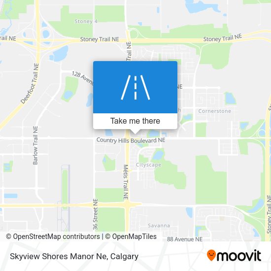 Skyview Shores Manor Ne map
