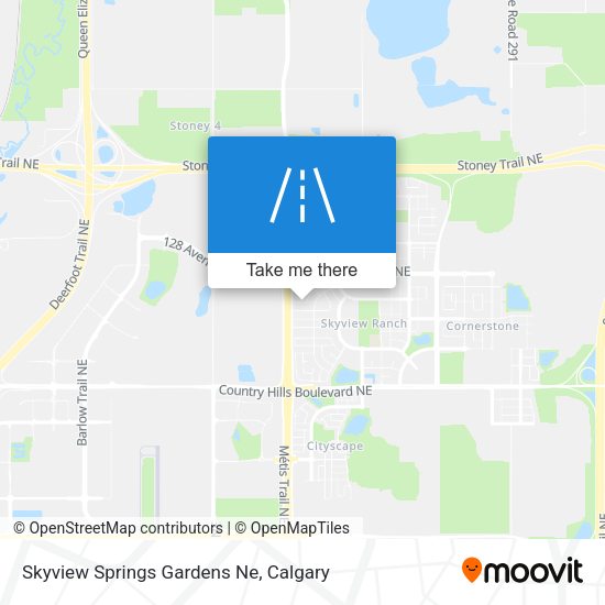 Skyview Springs Gardens Ne map