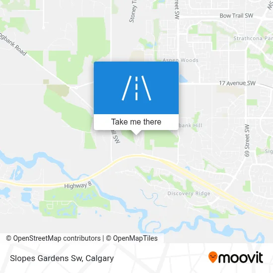 Slopes Gardens Sw map