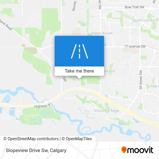 Slopeview Drive Sw map