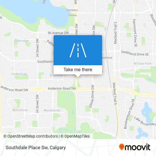 Southdale Place Sw map