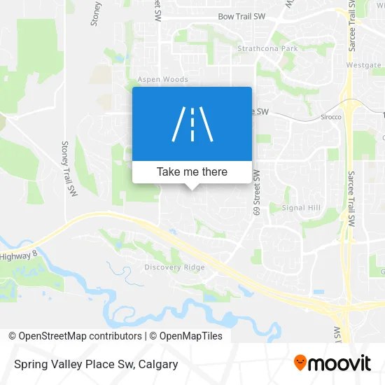 Spring Valley Place Sw map