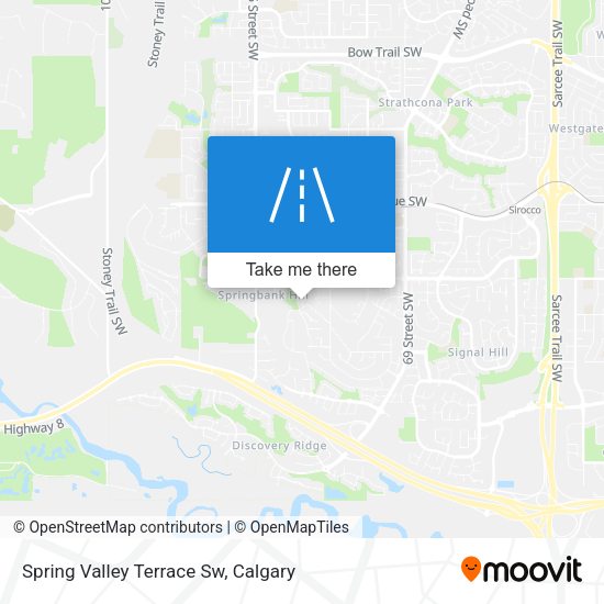 Spring Valley Terrace Sw map