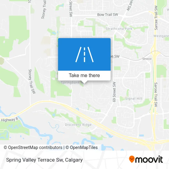 Spring Valley Terrace Sw map