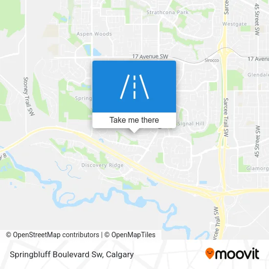Springbluff Boulevard Sw map