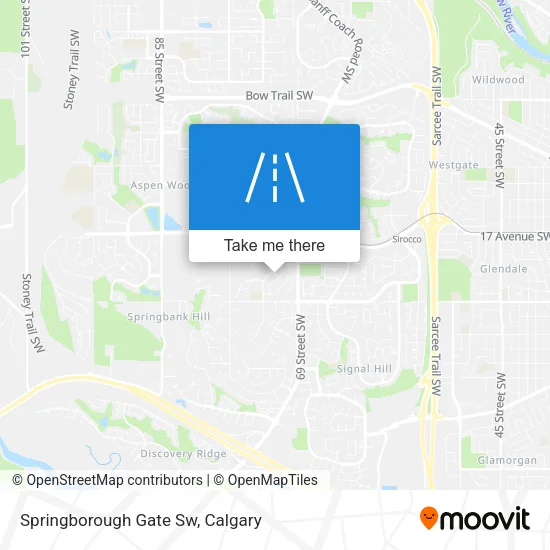 Springborough Gate Sw map