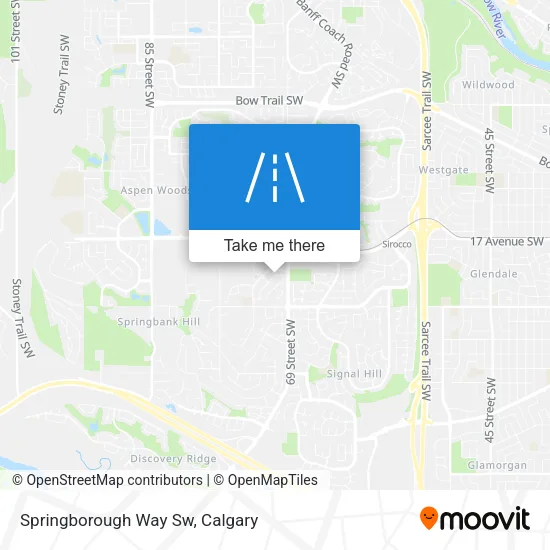 Springborough Way Sw map