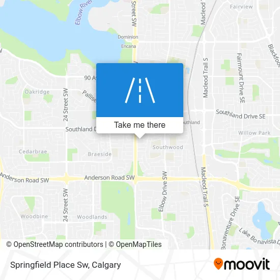 Springfield Place Sw map