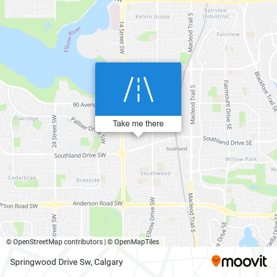 Springwood Drive Sw map