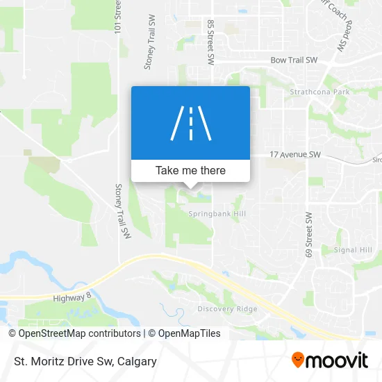 St. Moritz Drive Sw map