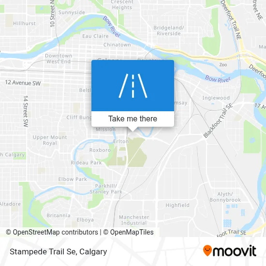 Stampede Trail Se map