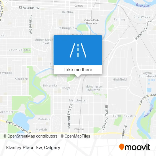 Stanley Place Sw map
