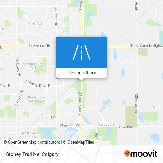 Stoney Trail Ne map