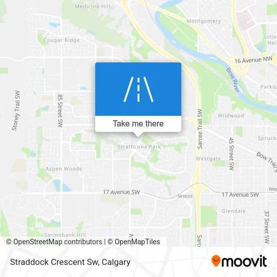 Straddock Crescent Sw map