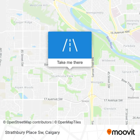 Strathbury Place Sw map