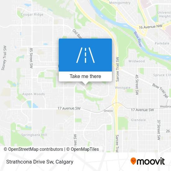 Strathcona Drive Sw map