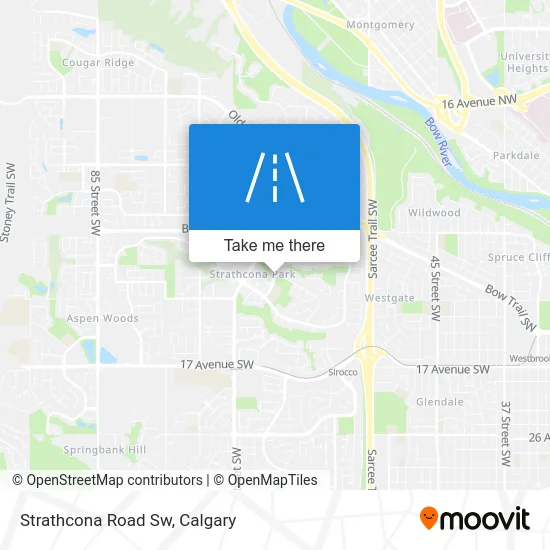 Strathcona Road Sw map