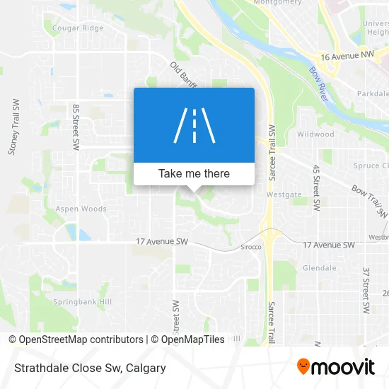 Strathdale Close Sw map