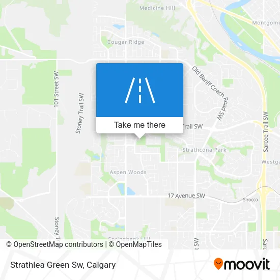 Strathlea Green Sw map