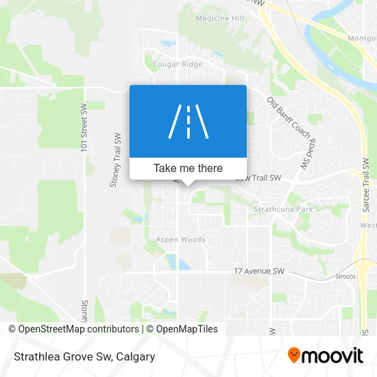 Strathlea Grove Sw map