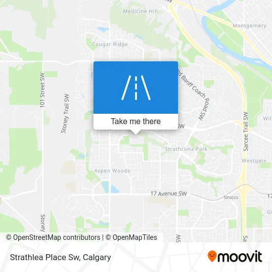 Strathlea Place Sw map