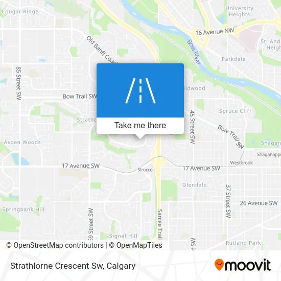 Strathlorne Crescent Sw map