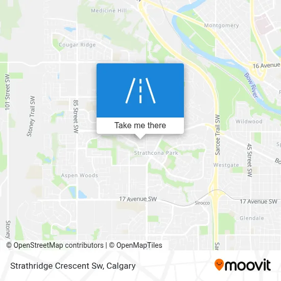 Strathridge Crescent Sw map