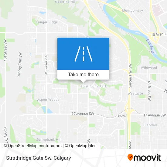 Strathridge Gate Sw map