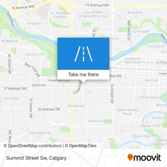 Summit Street Sw map