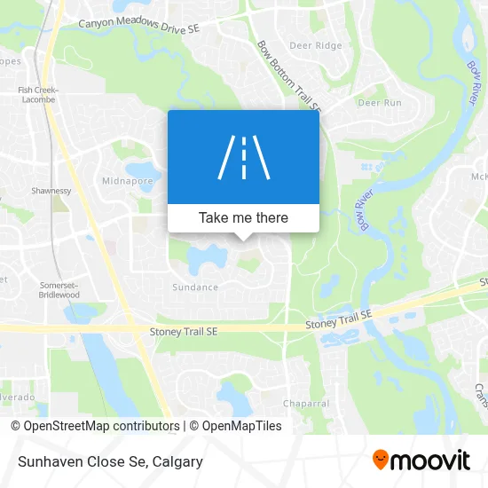 Sunhaven Close Se map