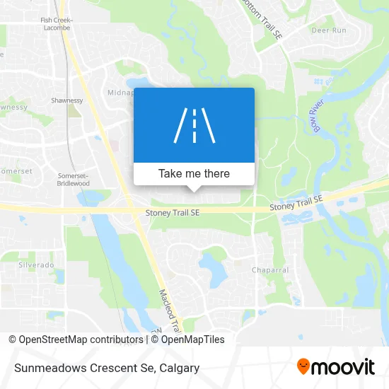 Sunmeadows Crescent Se map