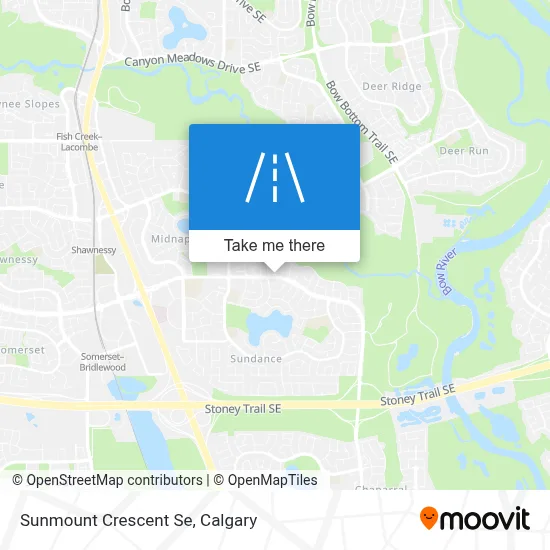 Sunmount Crescent Se map