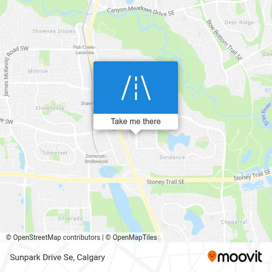 Sunpark Drive Se map