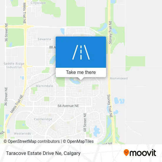 Taracove Estate Drive Ne map