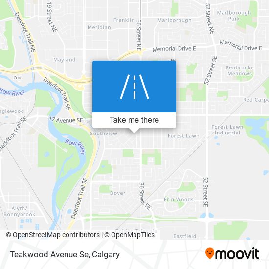 Teakwood Avenue Se map