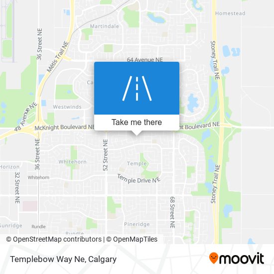 Templebow Way Ne map