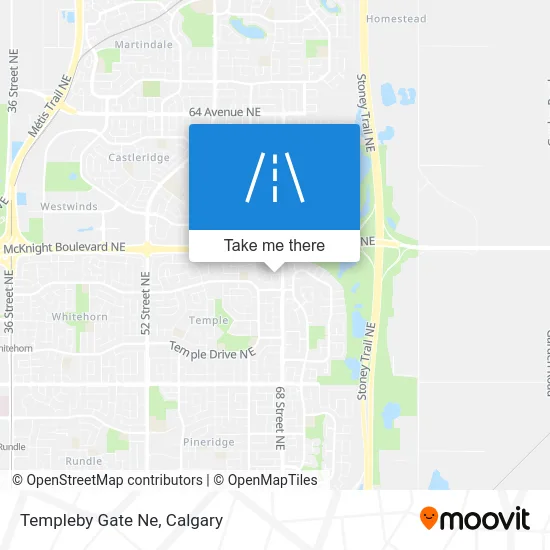 Templeby Gate Ne map